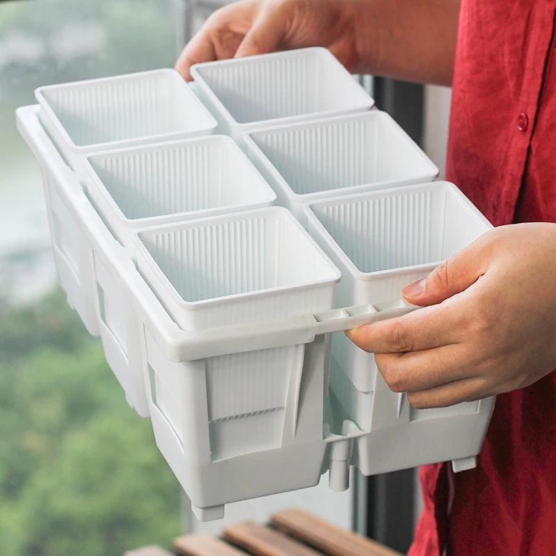 Meshpot succulent plastic pot with drainage tray set for all house decoration planter