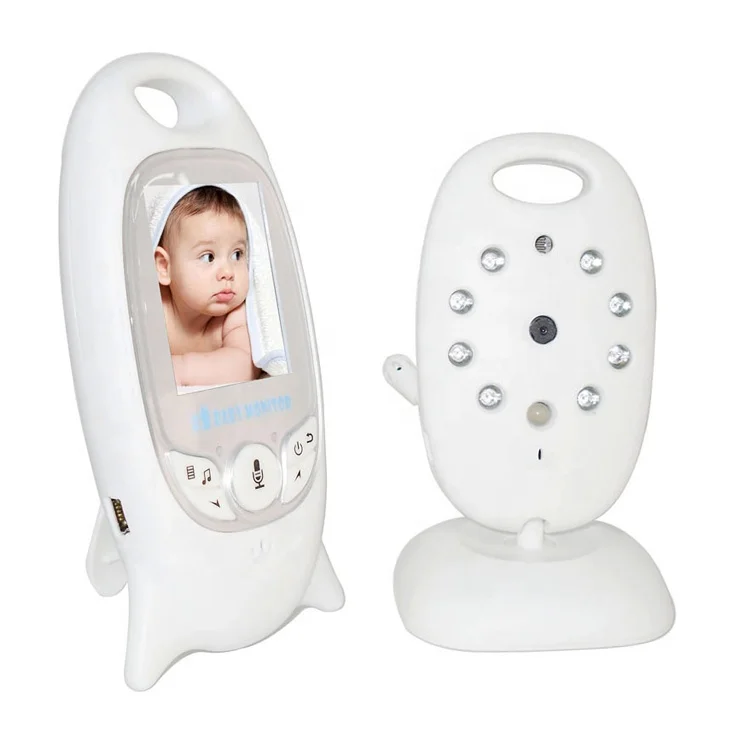 
baby monitor night vision video baby unit camera sound activated 2.0 inch parent unit temperature display 