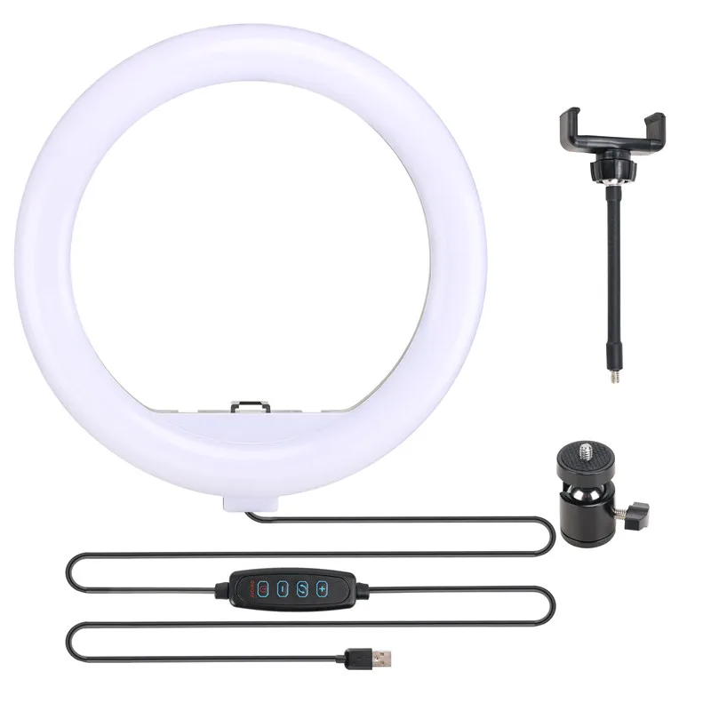 Zomei 12 Inches 320B USB LED Ring Light Studio Photo LIVE STREAM Video Dimmable Lamp Selfie Camera
