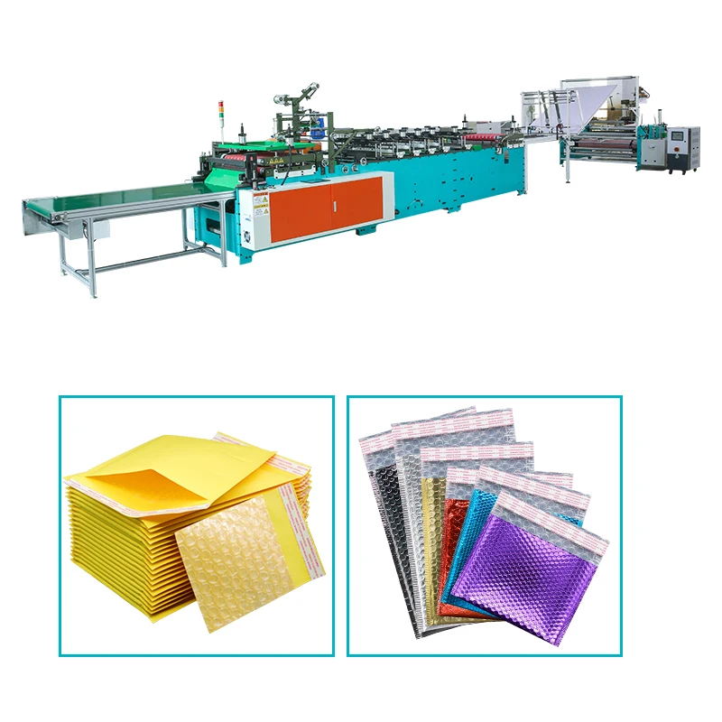 Latest 2021 factory price laminated air bubble envelope bag making machine