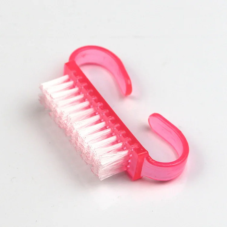 Small nail dust brush Transparent horn brush cleaning brush