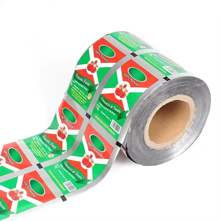Printing Food Grade Plastic Film Roll For Potato Chip Packaging Sealing Roll Film