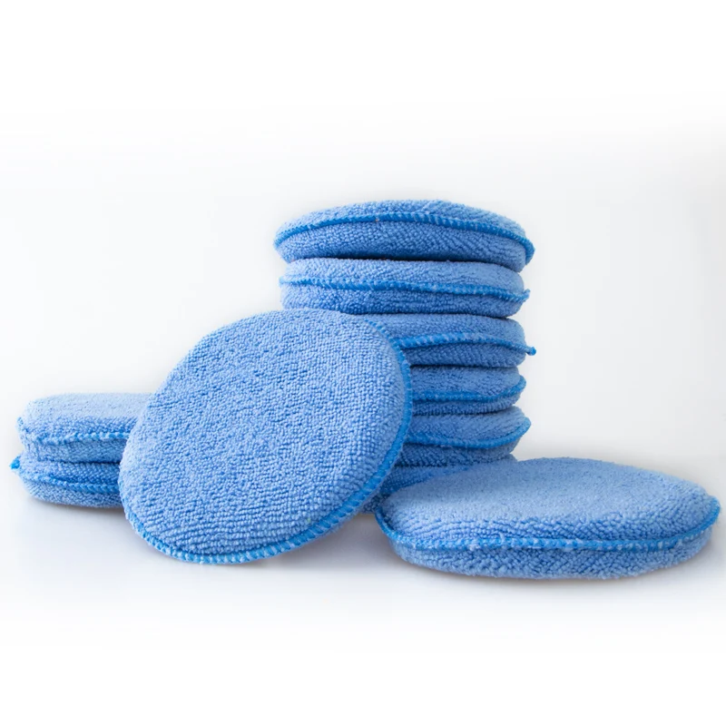 premium wholesale microfiber car cleaning sponge polishing wax applicator pad  Microfiber Applicator Pads Wax Applicator