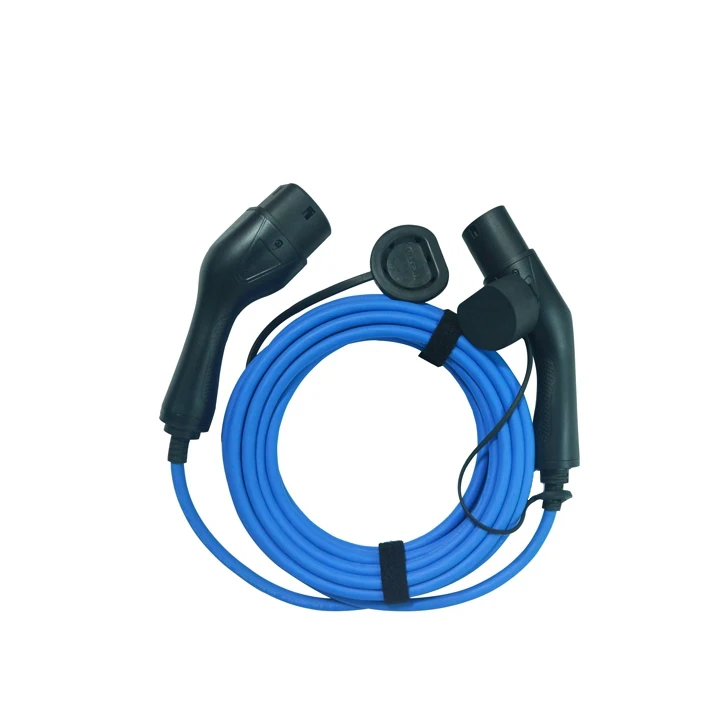 32amp 3phase 5meters  ev charging cable type 1 to type 2 plug in china charging cable mode2