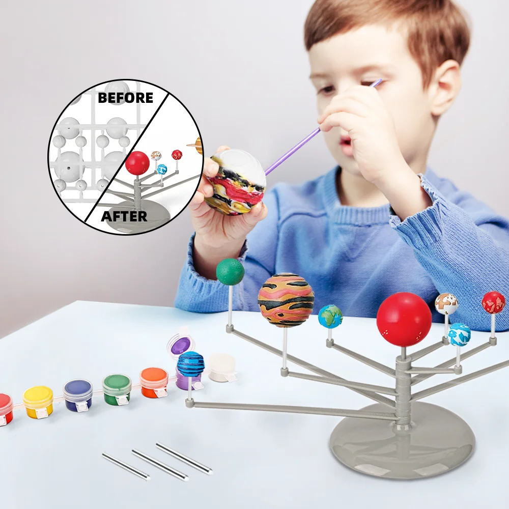arts crafts & diy toys planet model painting kit diy planets solar system toys craft kits for kids diy