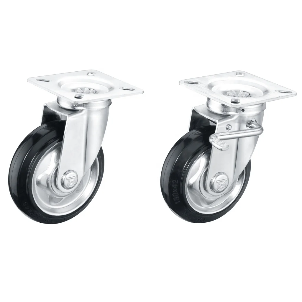SS japanese casters heavy duty castor industrial caster wheel 100 130 150 200mm options
