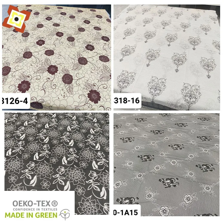 Printed Fabric For Mattress Textile Mattress Lining Tricot Mattress Fabric 100%Polyester Fabric Digital Print