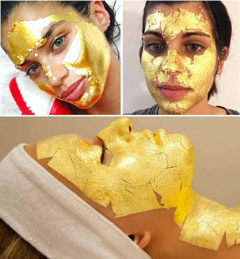 
24k Edible Gold Leaf Foil hoja de oro for Art Crafts Cake Baking Food Decoration Edible Leaf Sheets Gold Paper 24K Sheets 