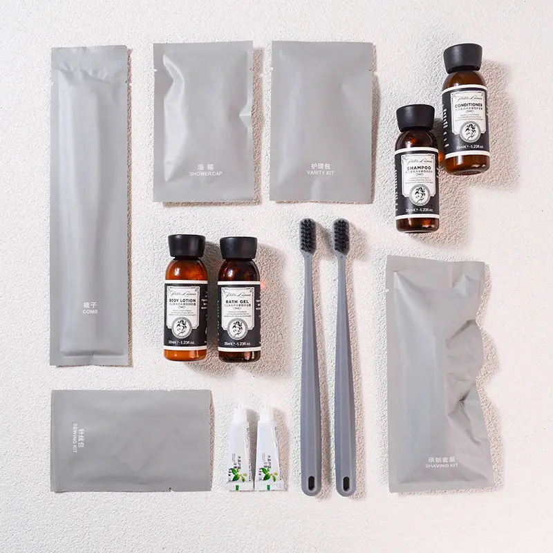 eco friendly spa bottle shower shampoo toiletries product mini toiletries for hotel travel toiletries kit set