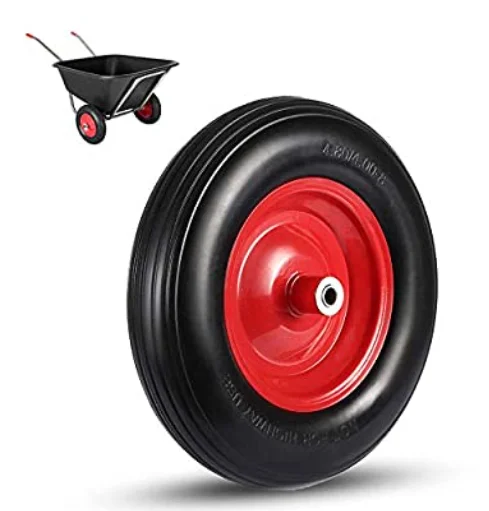 wholesale customized high quality heavy duty solid rubber polyurethane foaming flat free pu foam wheel