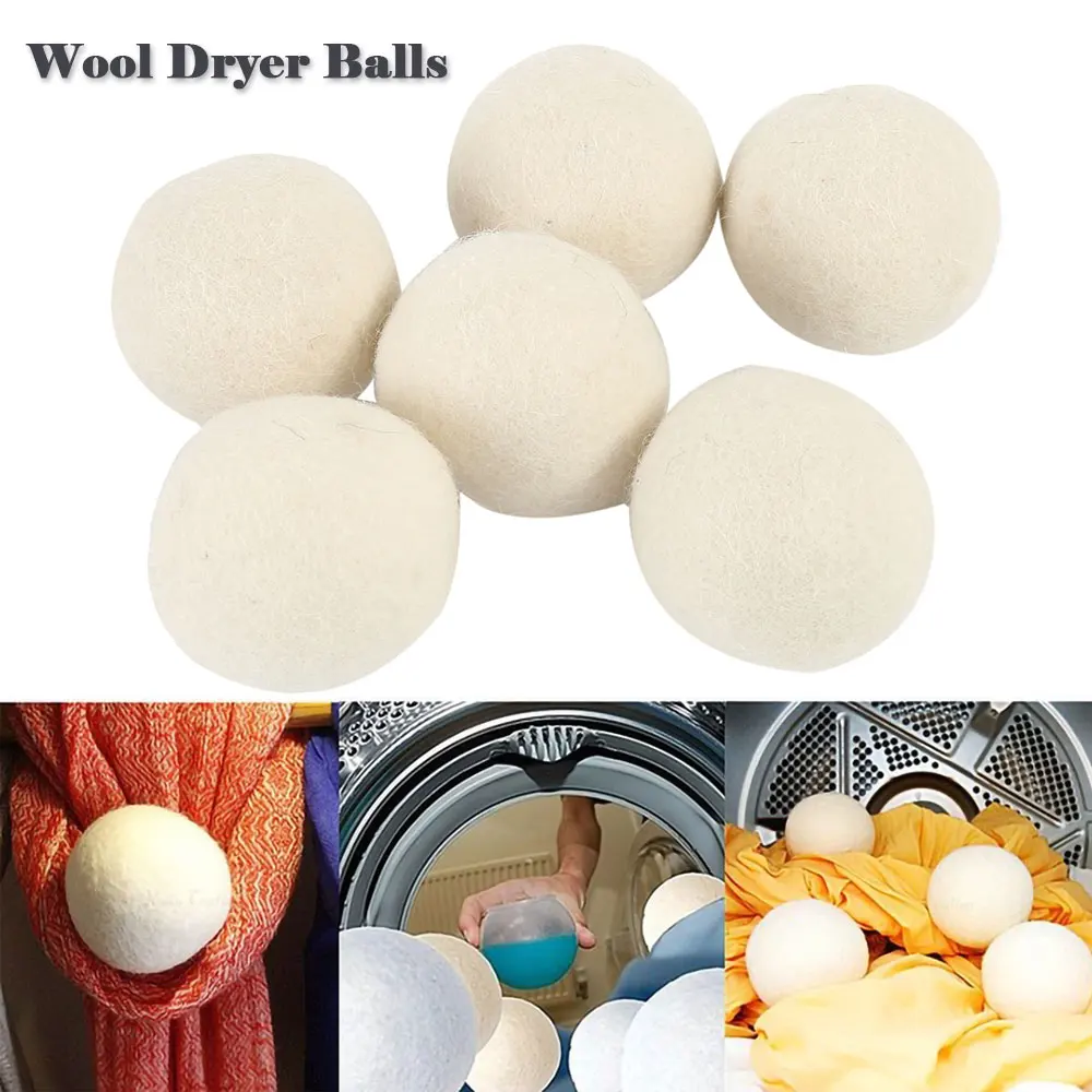 100% экологически чистые шарики ручной работы для сушки шерсти и фетра, шарики для стирки белья