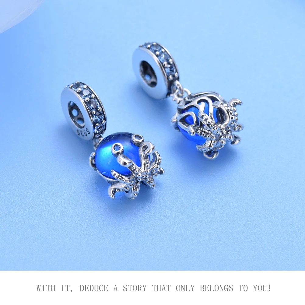 Non allergic 925 Sterling Silver Fashion Jewelry Bracelet Accessory Ocean Charm Pendant For Original Bracelet Bangle Women Gifts