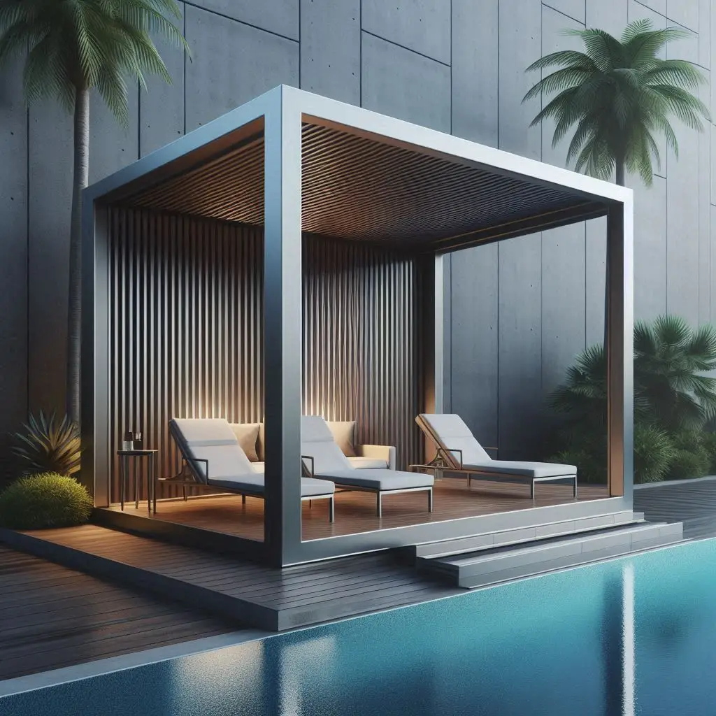 Manual Motorized Roof Waterproof Wall Mounting Outdoor Louvered Aluminum Pergola