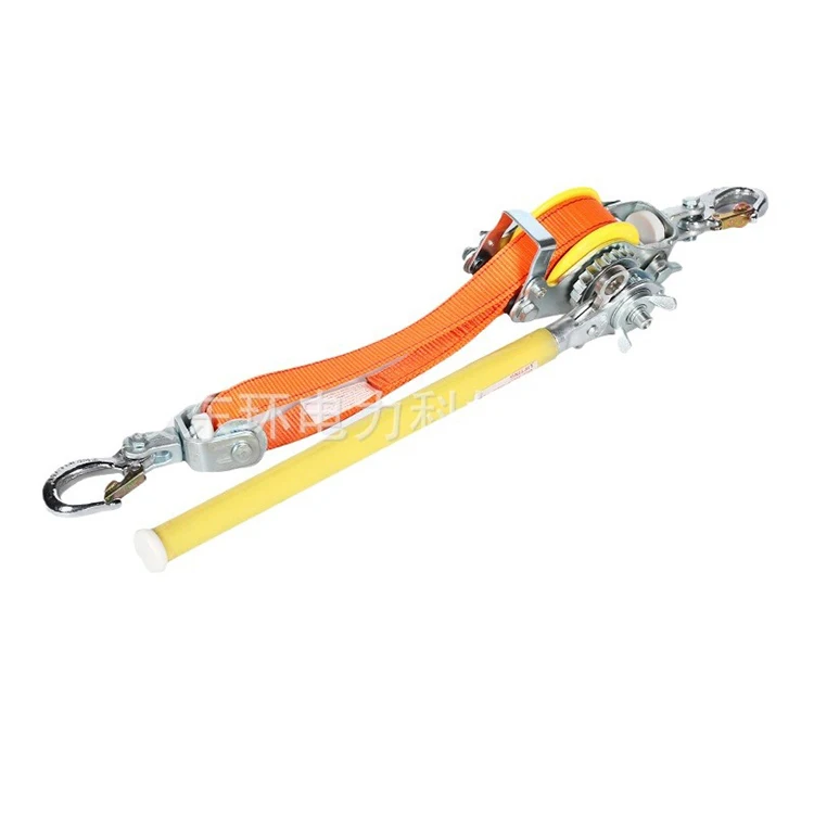 Good Quality Web Strap Ratchet Hoist Cable Puller Insulated Tightener