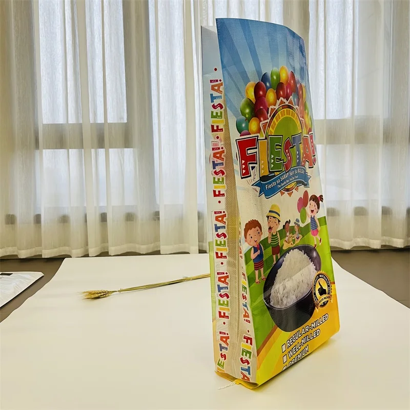 China Manufacturer pp woven 10kg 20kg 25kg 30kg 50kg weave packaging polypropylene bags pp woven rice packing bags