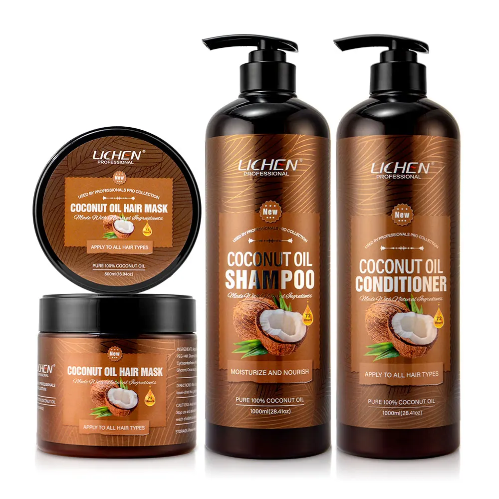 1 литр натуральный органический кокосовый шампунь и Кондиционер private label