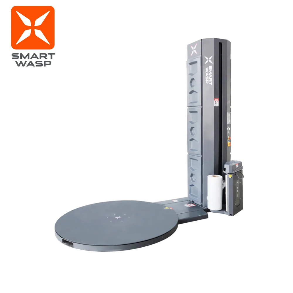 
Manufacturer wholesale semi automatic stretch pallet wrapper pallet wrapping machine 