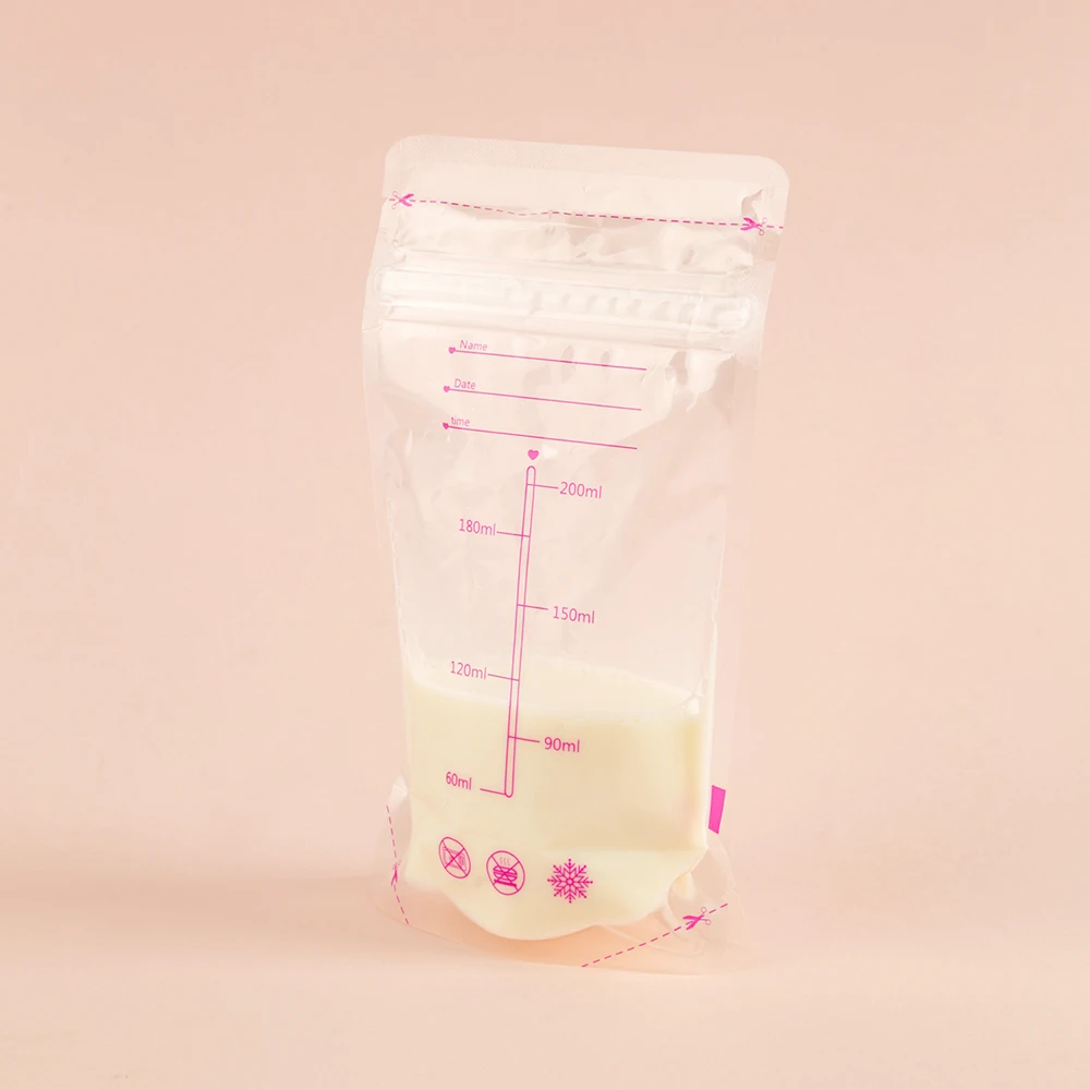 Fast delivery stock 7OZ 200ml  Breast milk Storage Bag