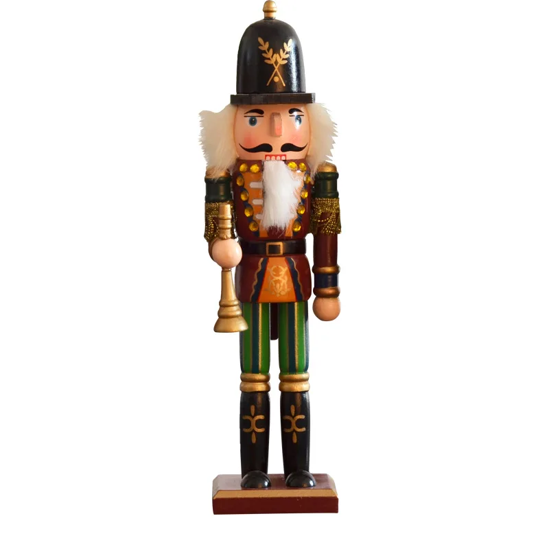 Retro Christmas Nutcracker Puppet Tin Soldier Nutcracker Wooden Ornaments