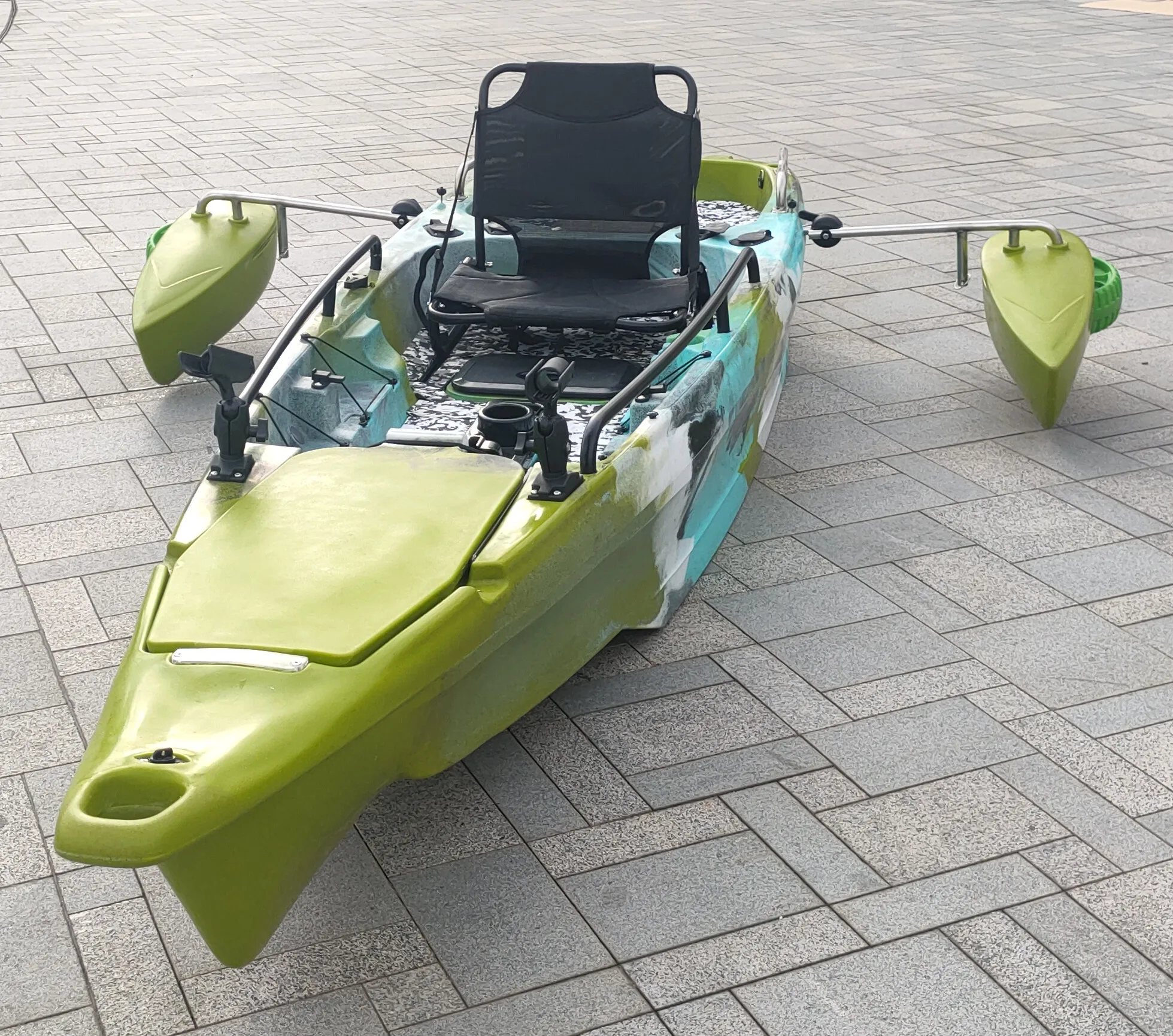 LULUSKY 2022 Pro Angler Sit On Top Jet power Fishing Kayak With Paddle And Rudder System Included For Sale