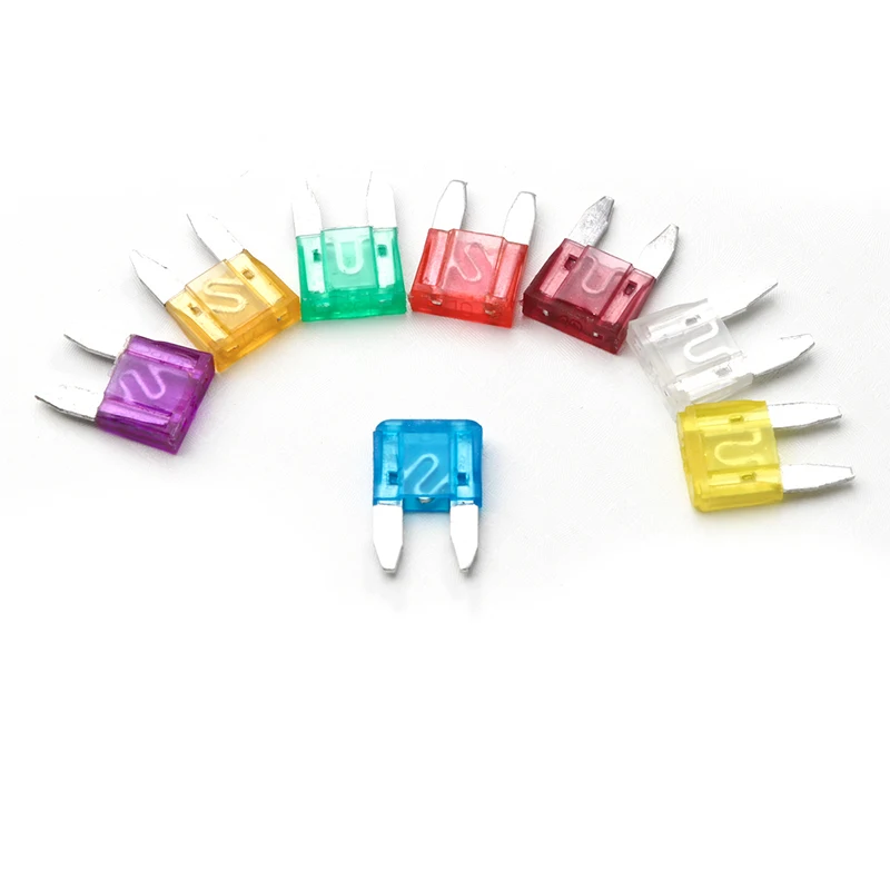 Low Profile Mini Blade Fuse Assortment 140pcs Assorted Auto Car Truck 2 3 5 7.5 10 15 20 25 30 35 40AMP Car Boat Truck SUV