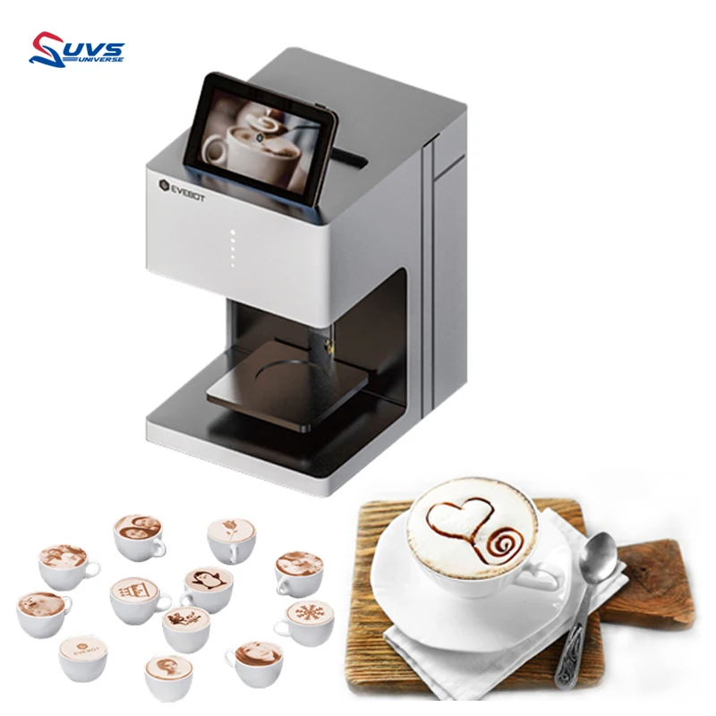 Hubei UVS Tri-colorLatte Art Coffee Reasonable Price Automatic Printing Cake Machine Food Printer For Restaurant