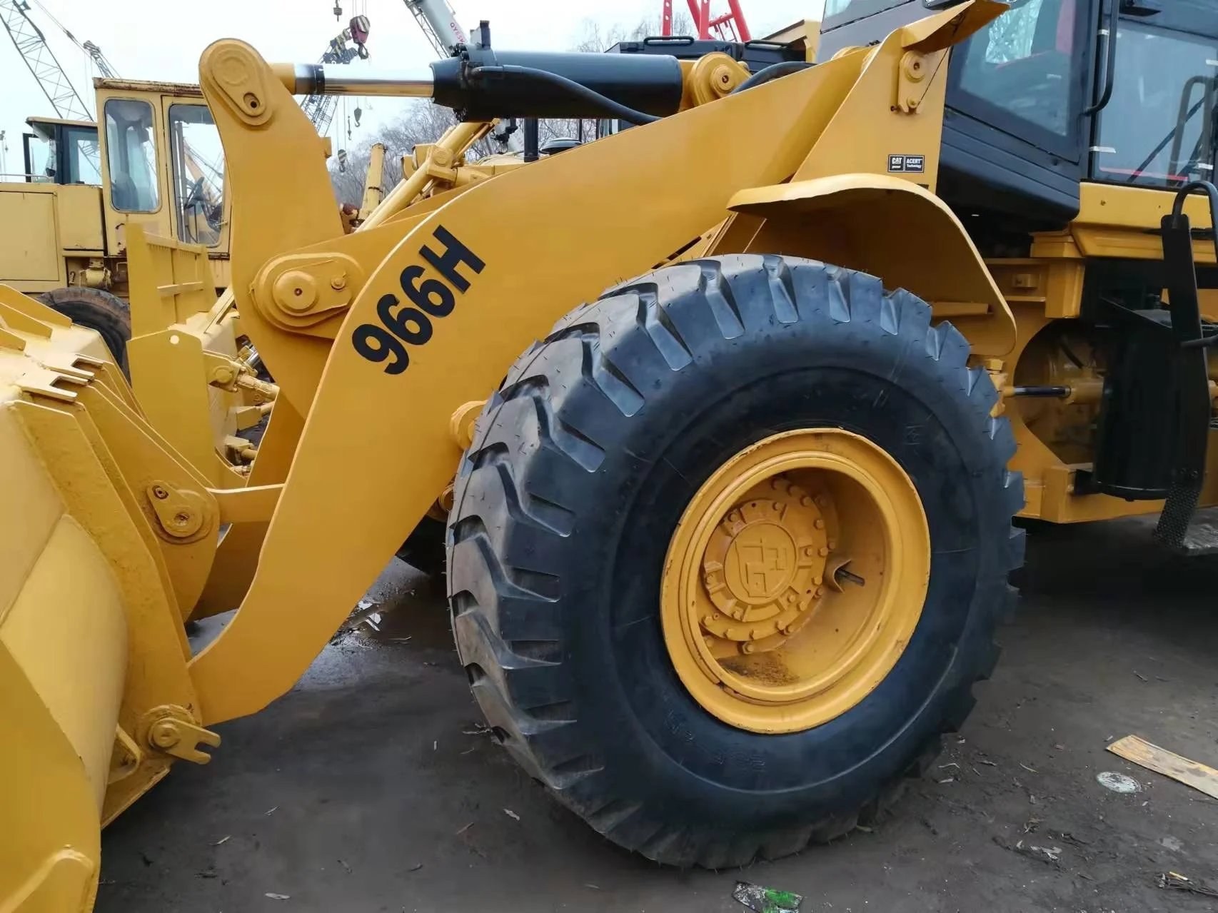 Тяжелая машина марки США недорогой б/у фронтальный погрузчик cat 966h caterpillar 966