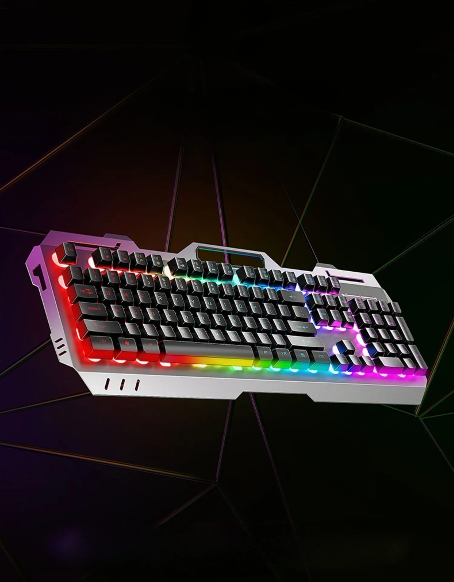Hot mechanical tea axis feel keyboard and mouse set desktop laptop wired keyboard and mouse e-sports game RGB lit keyboard