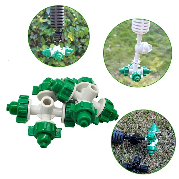 Cross Fogger Mist Sprayer Drip Irrigation System Micro Sprinkler for Greenouse