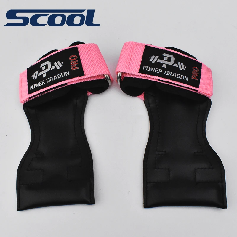 Custom Gymnastic Leather Grip Leather Palm Protectors Hand Grips Weight Lifting Type Hand Grips weightlifting straps
