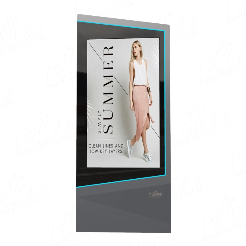 Outdoor 75 Inch LCD Advertising Player Touch Screen Interactive Digital Signage