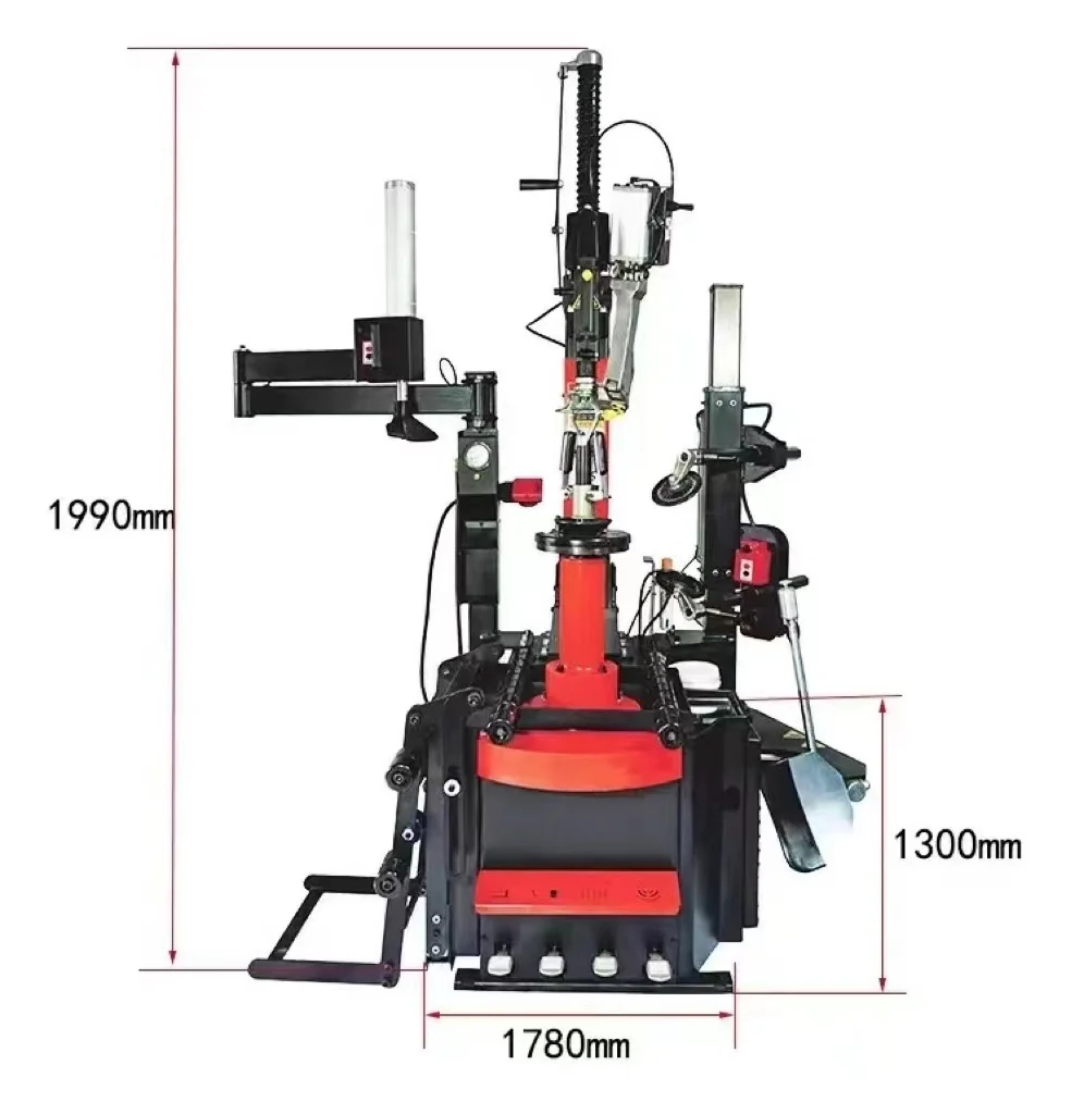 28-Inch Luxury Auto Tire Changer Machine Full Auto with Non-Rim Touching Feature Tyre Changing Equipment Tire fitting 220V