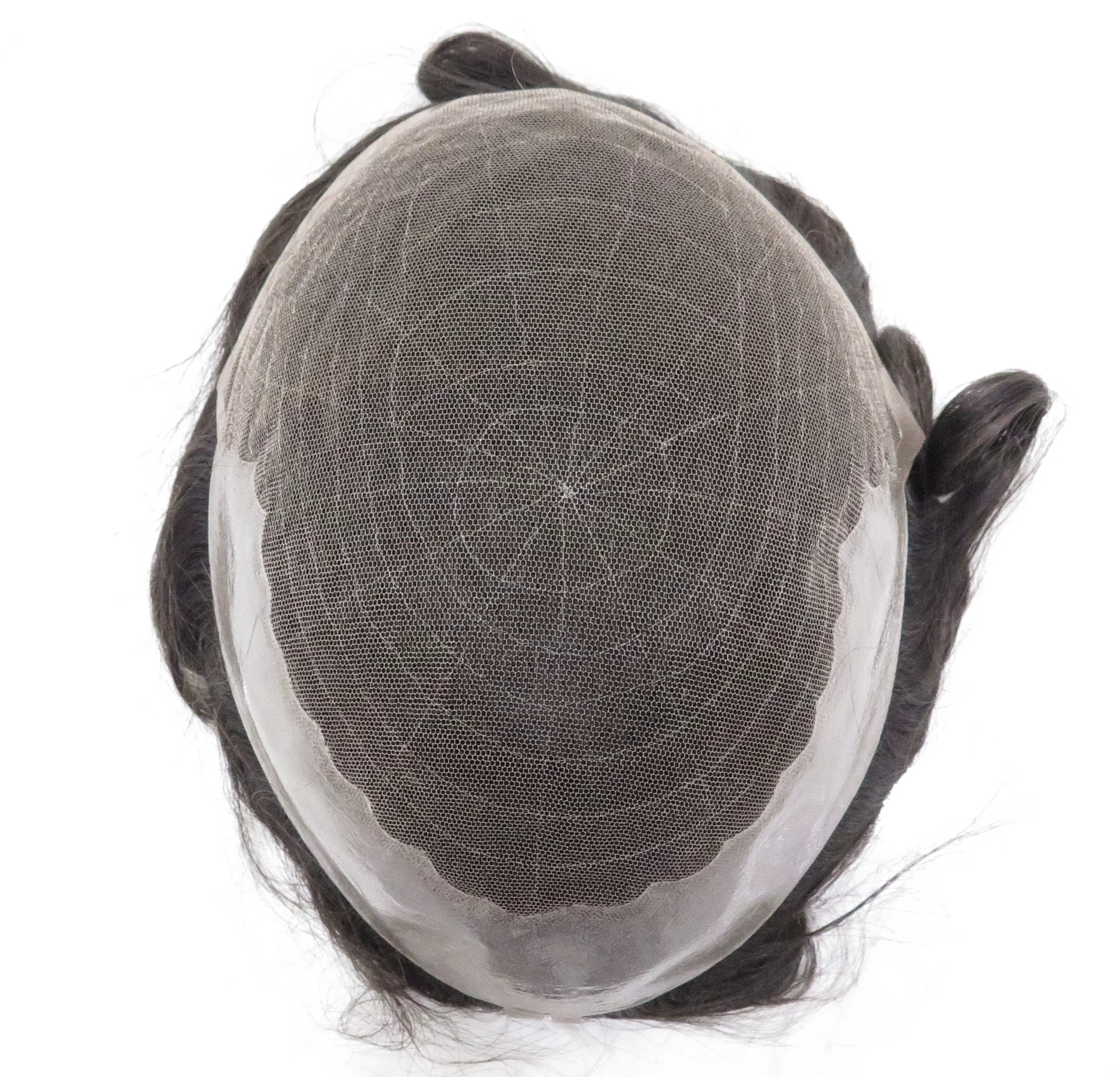 All Handtied French Lace Hair Replacement System Men Toupee