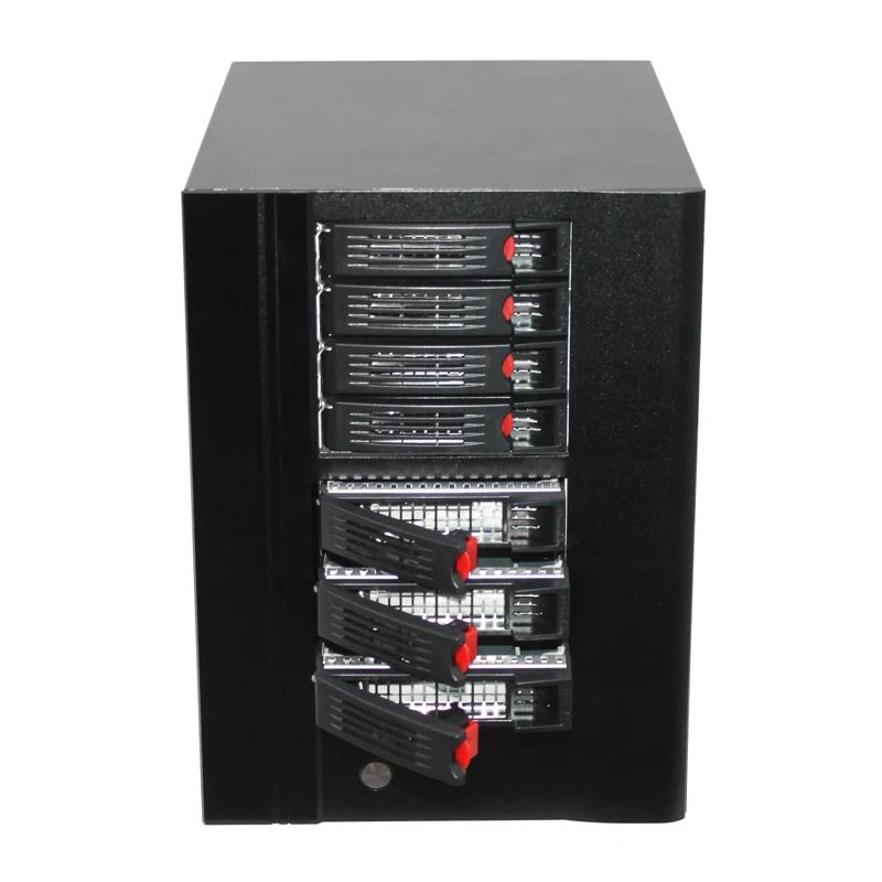 Wholesale IPFS 8 hot swap bays server case mini itx nas server data storage for backup