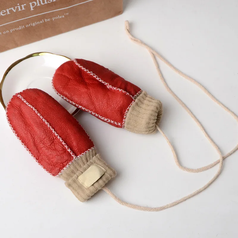 Модная детская овечья кожа с шерстяной подкладкой