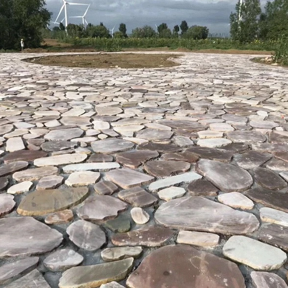 Natural Cobble Slices Pebble Stone Slices Wholesale