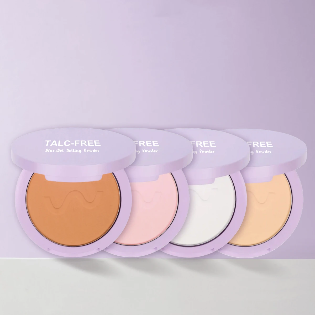 Soft Focus Ultra-fine Waterproof Purple Matte Setting Powder Wholesale Bulk Transfer-Proof Oil Control Setting Powder Palette