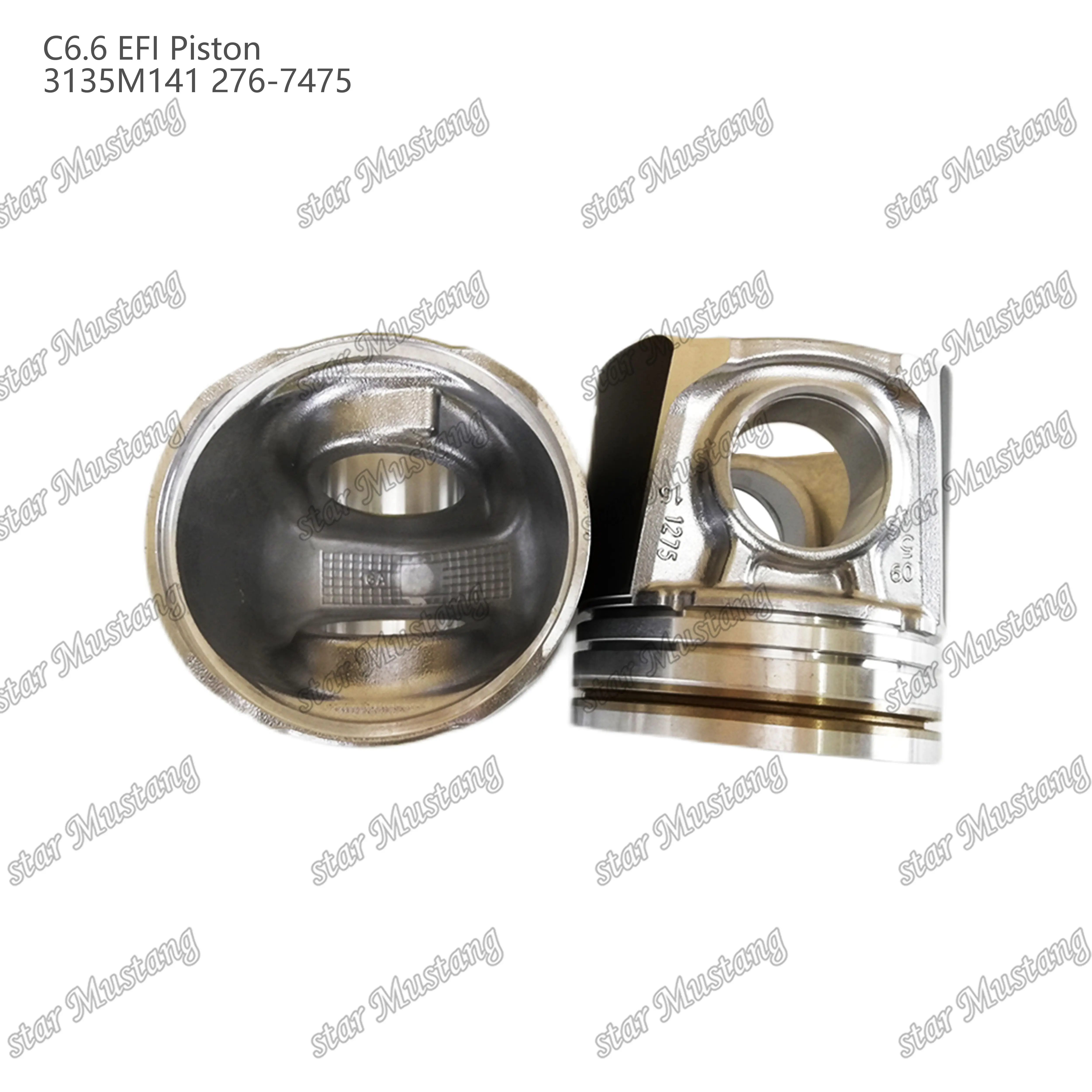 Поршень C6.6 EFI 3135M141 276-7475 подходит для деталей двигателя Perkins Caterpillar