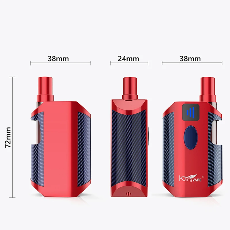  Горячая Распродажа аккумуляторная батарея Kangvape TH710 с резьбой 510 комплект 650 мАч мини-бокс регулируемым напряжением Preheat VV вейп-картридж вейп-ручка