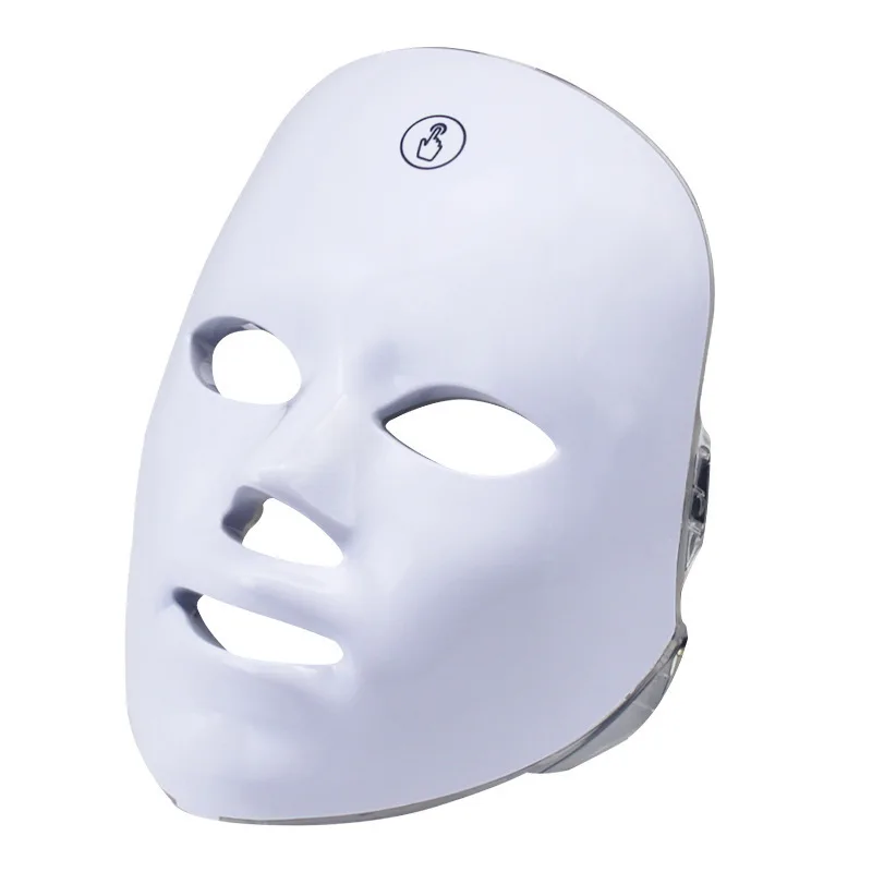 Factory 7 color IR Silicon Infrared Red Light therapy Facial Treatment Device PDT Led Face Mask red light therapy led light face