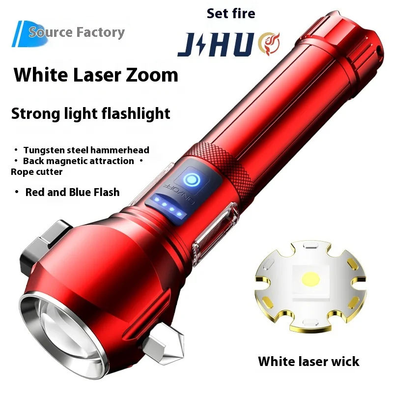 Emergency LED Flashlight Car Home Use Waterproof IP65 Handheld Strong Side Lighting Wall-Mounted Chargeable Explosion-Proof