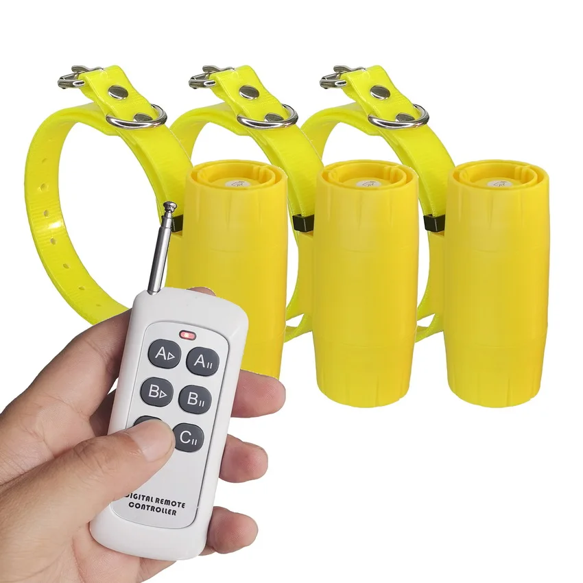 D300B Remote Dog Hunting Beeper Collars for /3 dogs with Remote in 8 Sounds Built-in Buzzer 8~20 inches