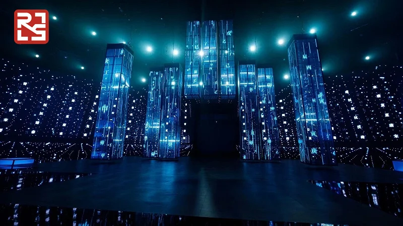 New Technology  High Transparency Ultra-light and Thin Outdoor Indoor Transparent LED Crystal Film Screen