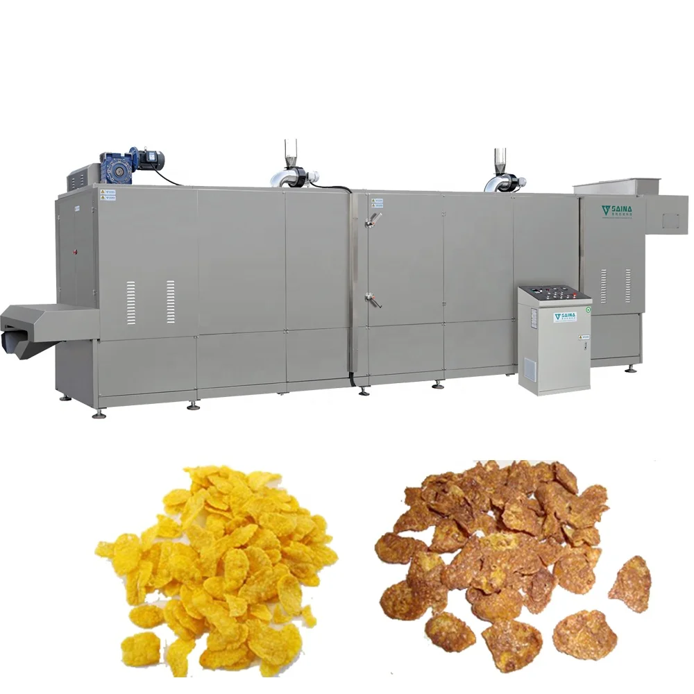 China Automatic choco corn flakes making processing machine maker line