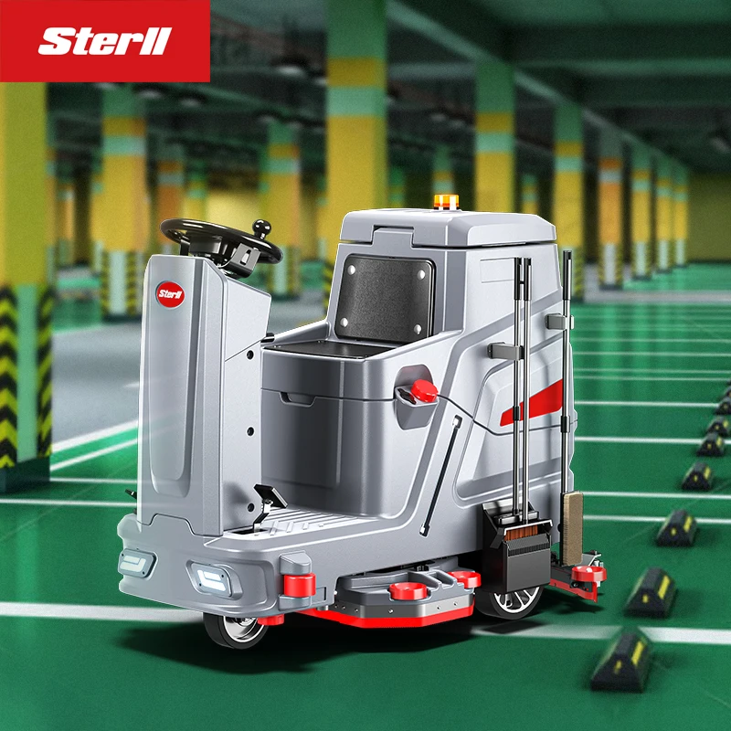 High Quality Ride on Commercial Industrial Electric Auto Tile Hard Floor Cleaning Machine Scrubber Dryer for Hotel