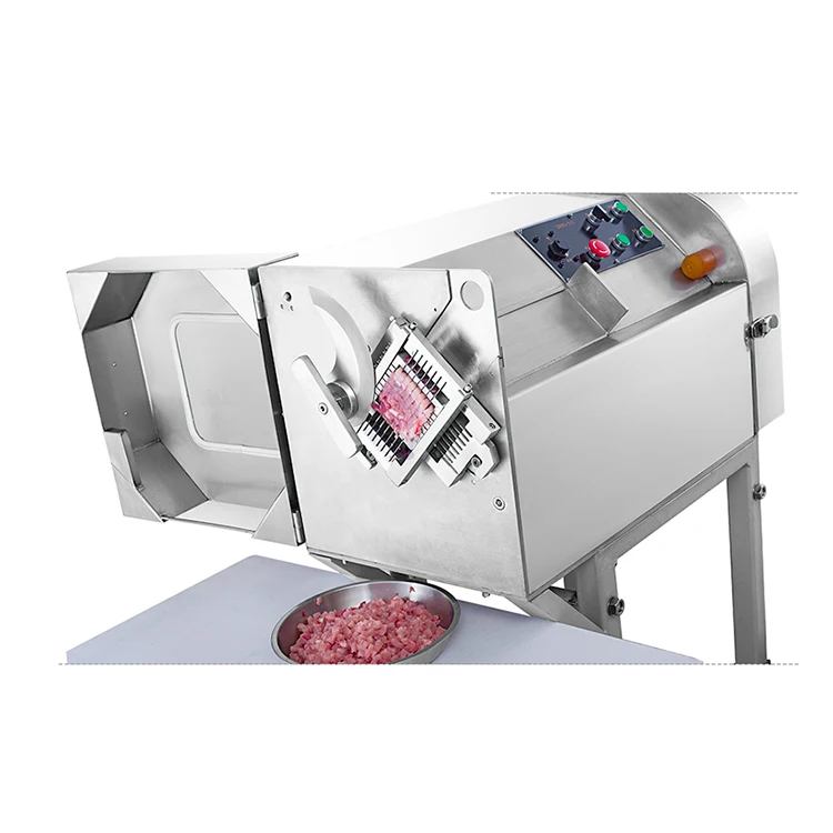 
stainless steel automatic commercial meat processing equipment electric large cubes fresh meat dicer machine 