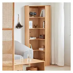 L shaped storage shelf study living room bookcase book shelf modern wall shelf