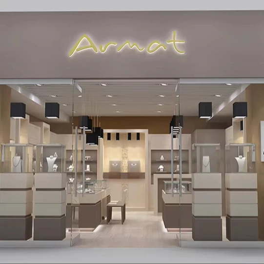 High-end jewelry showcase jewelry kiosk jewelry store watch kiosk watch shop design and customization