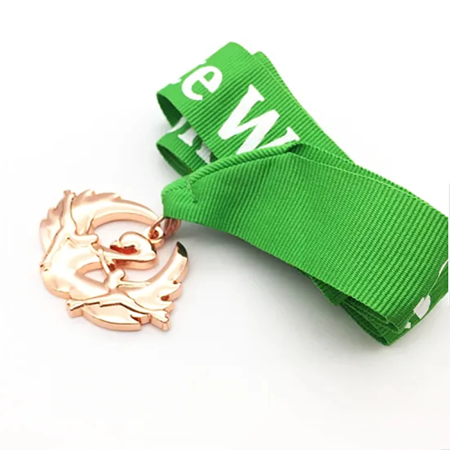 Custom Colorful Zinc Alloy Marathon Running Medal No Minimum Order Painted with UV and Offset Printing Souvenir Sport Medal