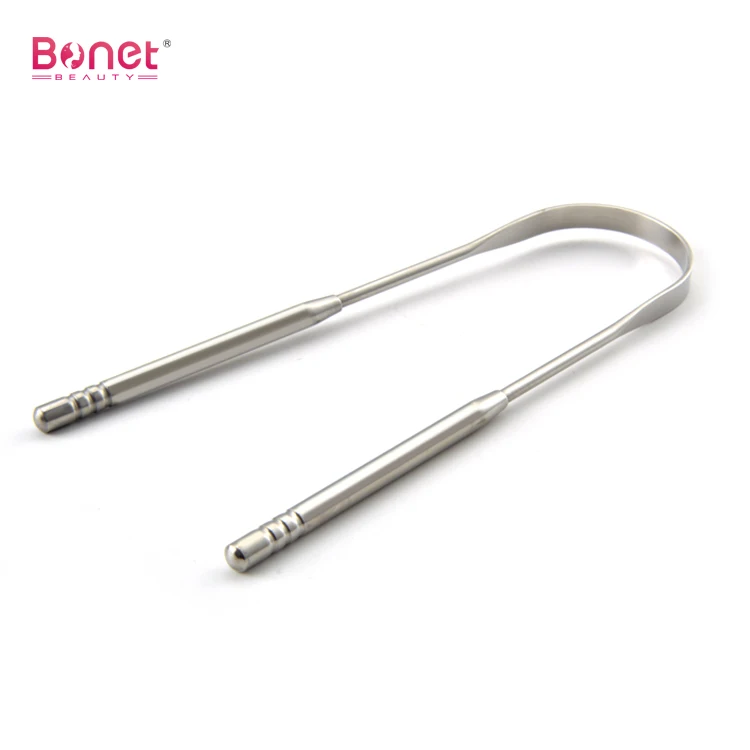 Clean Up The Mouth Oral Tongue Cleaner Brush Hygiene Care Stainless Steel Copper Tongue Scraper For Adult Wood Tongue